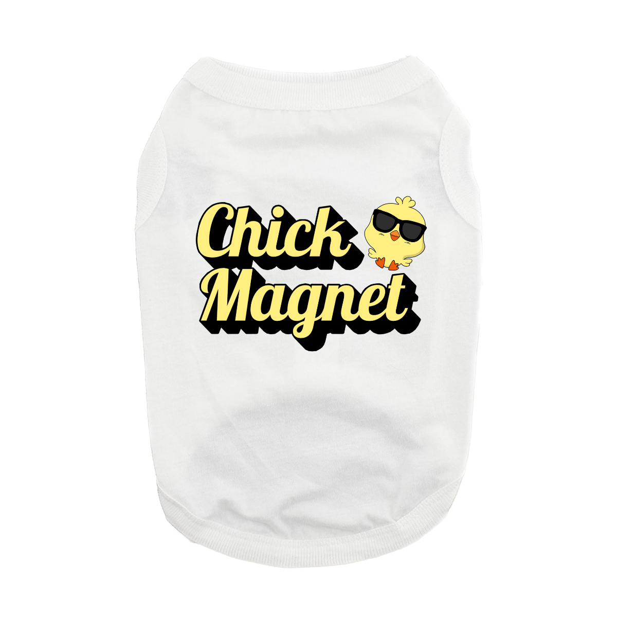 Chick-Magnet-White-Dog-Shirt