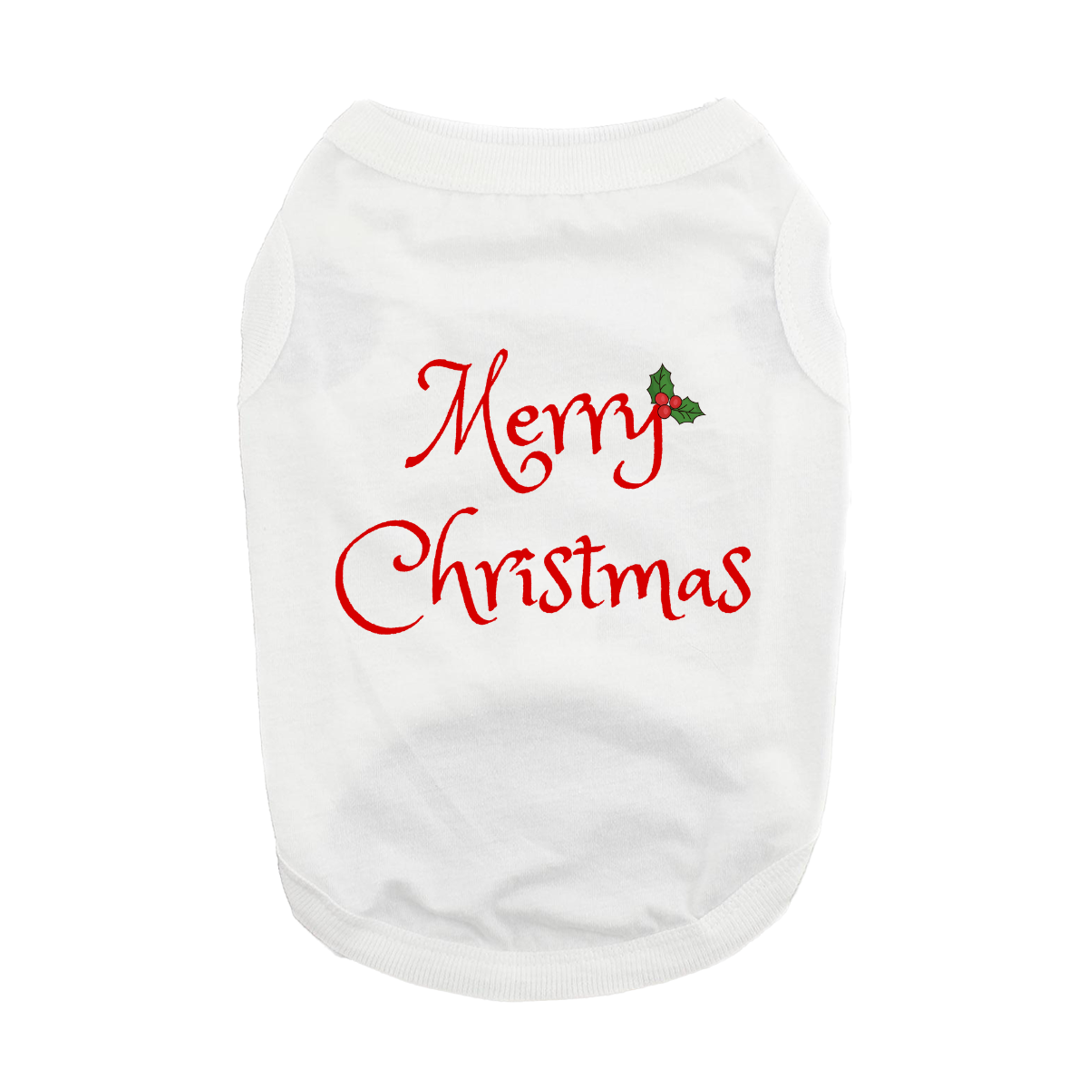 Merry Christmas White Dog Shirt