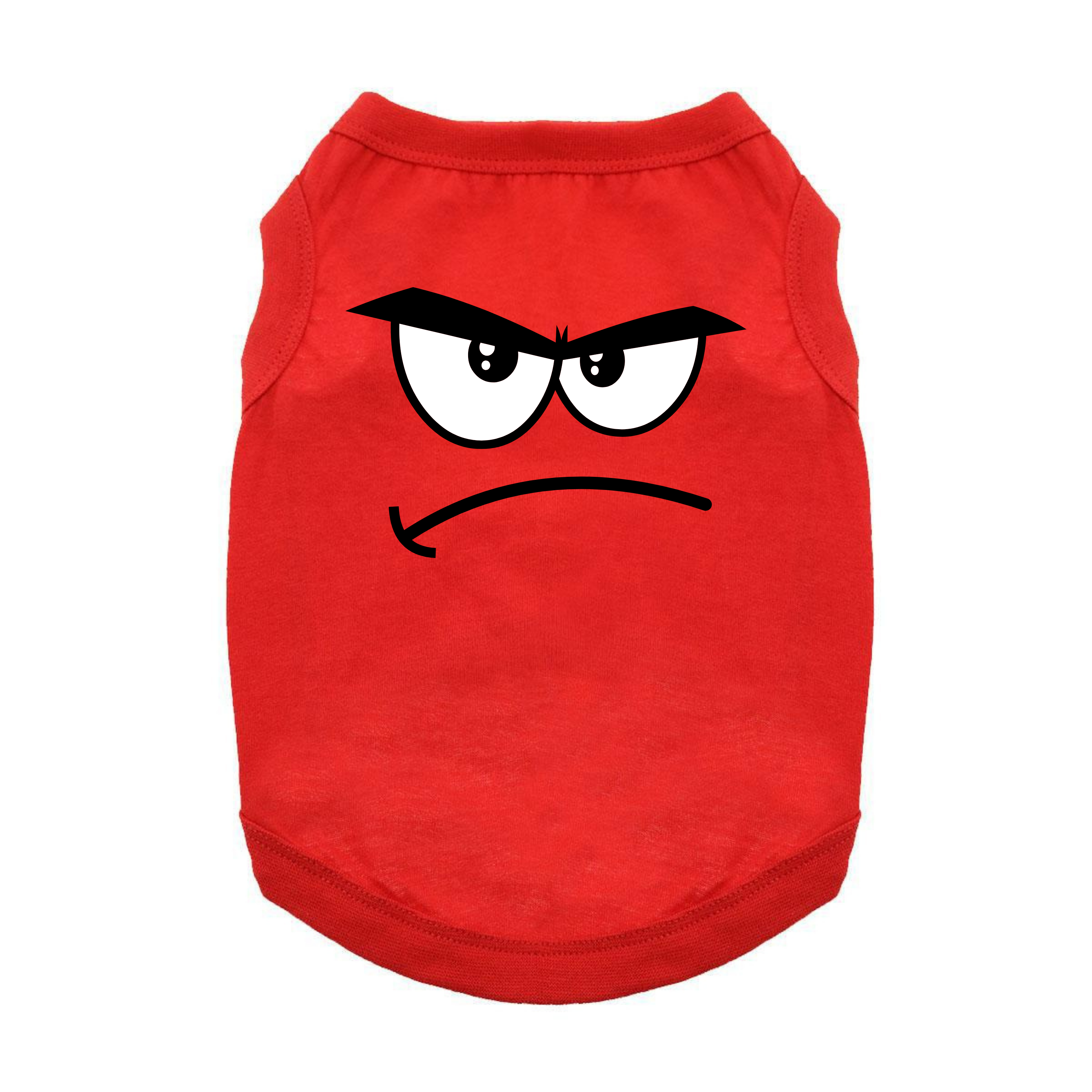 Angry-Face-Red-Dog-Shirt