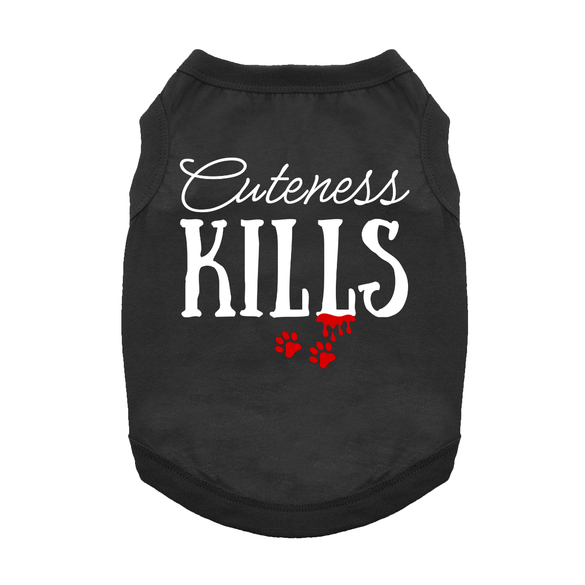 Cuteness_Kills_Black_Dog_Shirt
