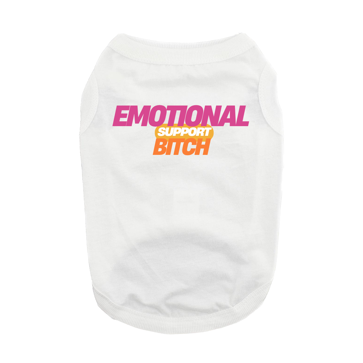 Emotional_Support_Bitch_White_Dog_Shirt