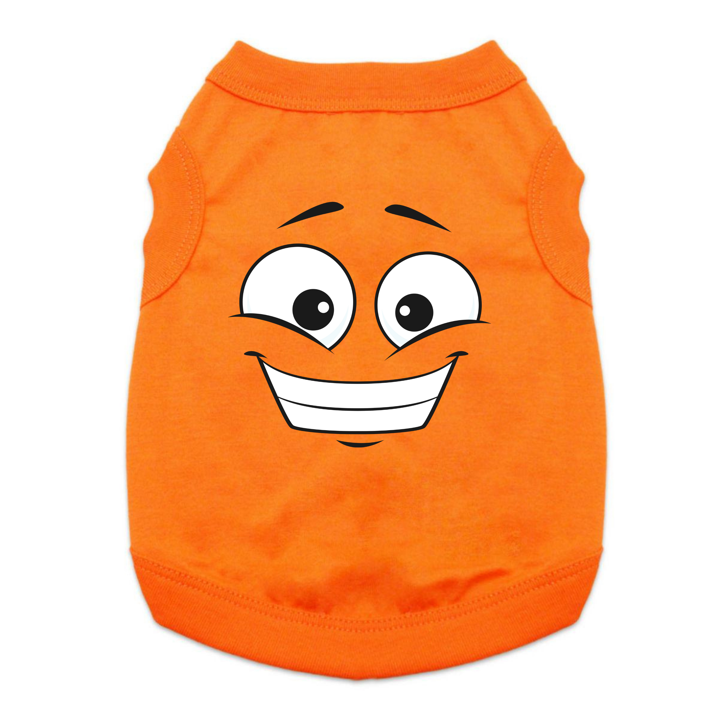 Happy-Face-Orange-Dog-Shirt