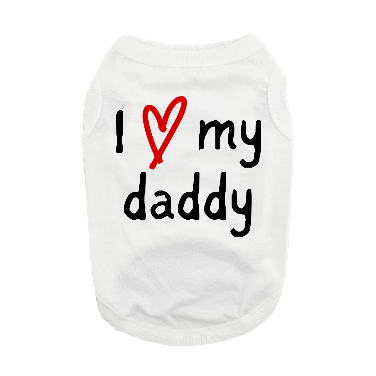I_Love_My_Daddy_White_Dog_Shirt