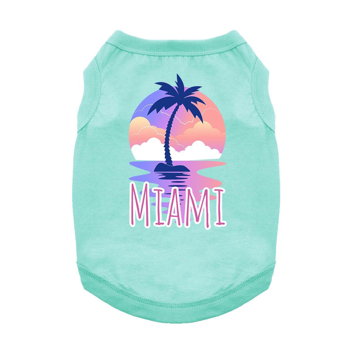 Miami-Teal-Dog-Shirt