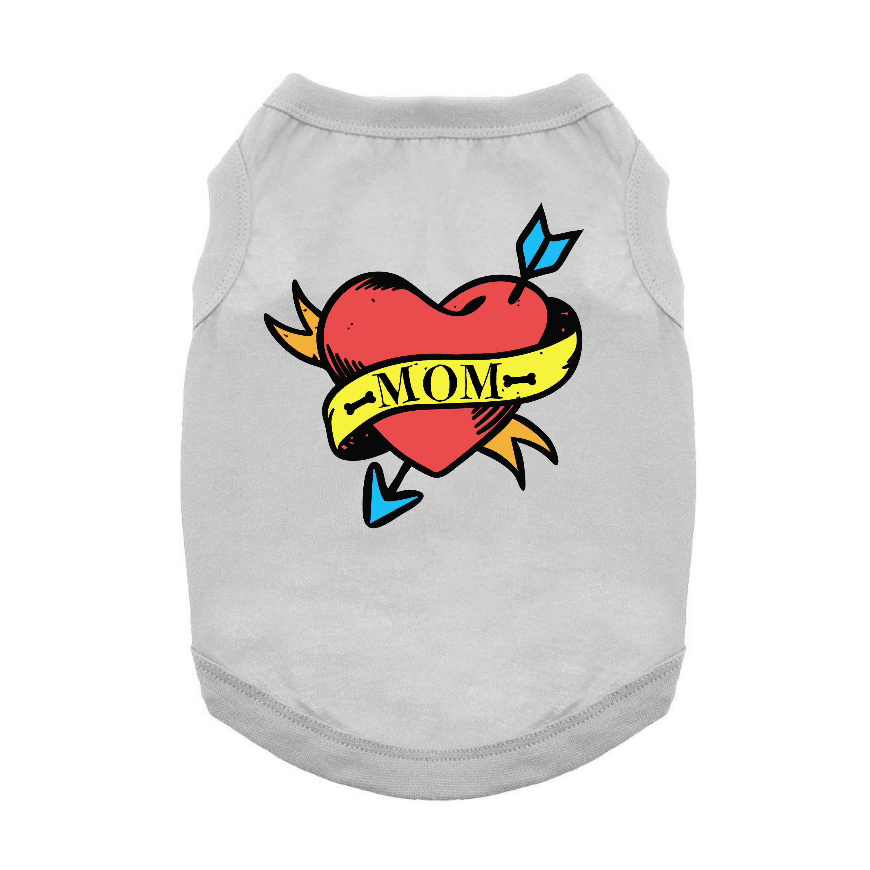 Mom_Tattoo_Gray_Dog_Shirt