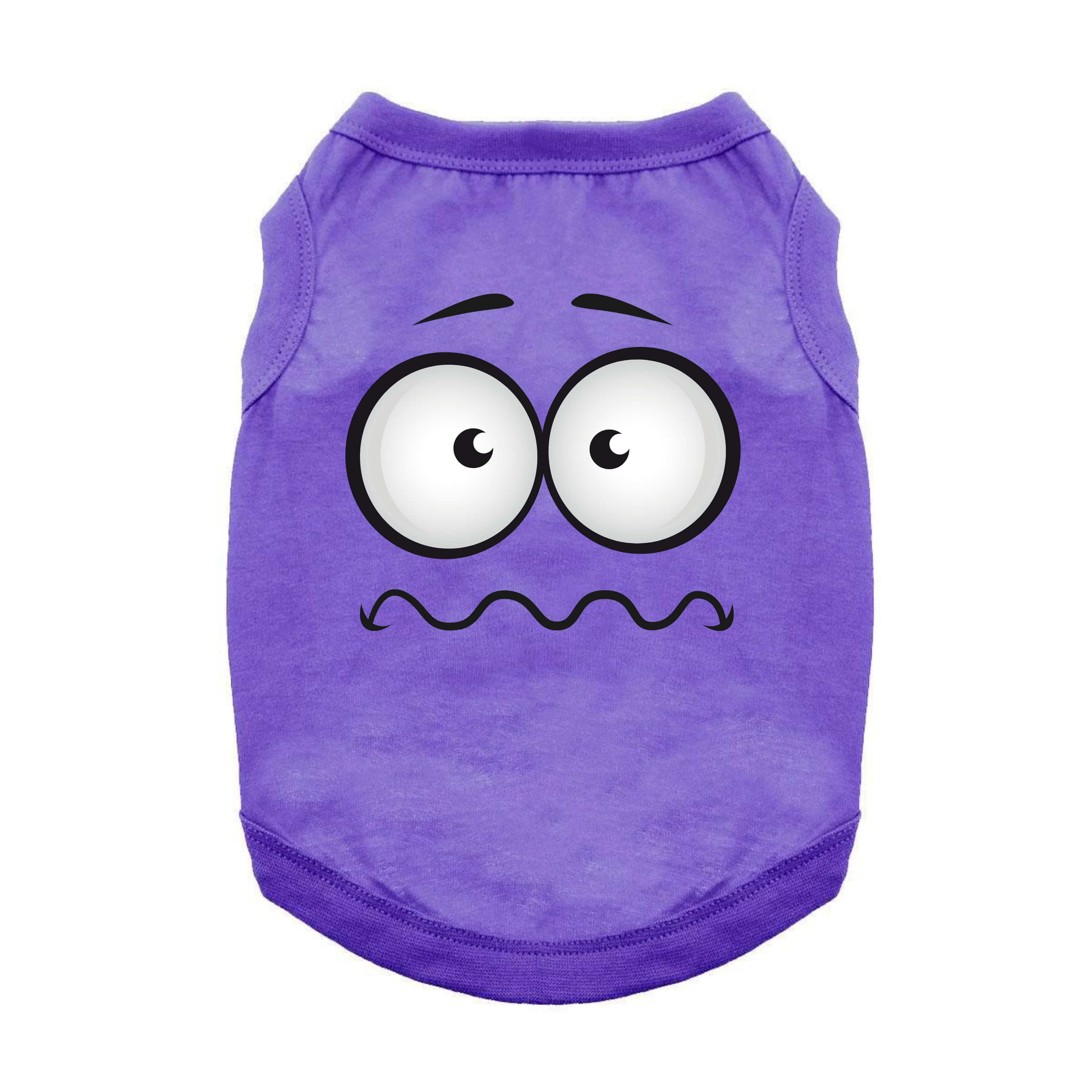 Nervous_Face_Violet_Dog_Shirt