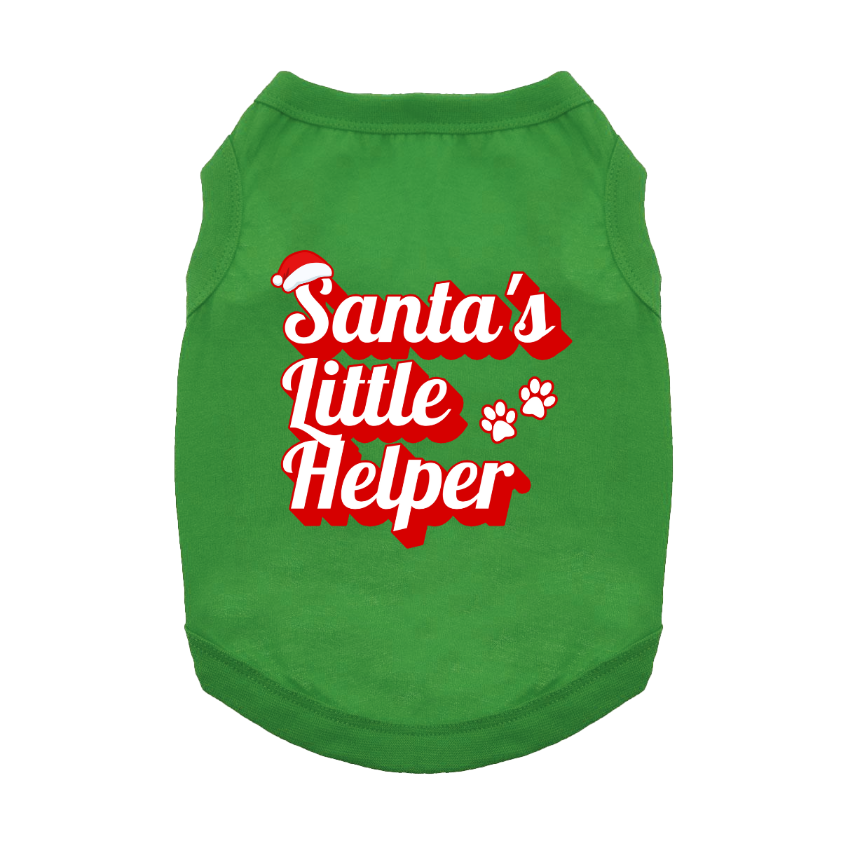 Santas_Little_Helper_Emerald_Dog_Shirt