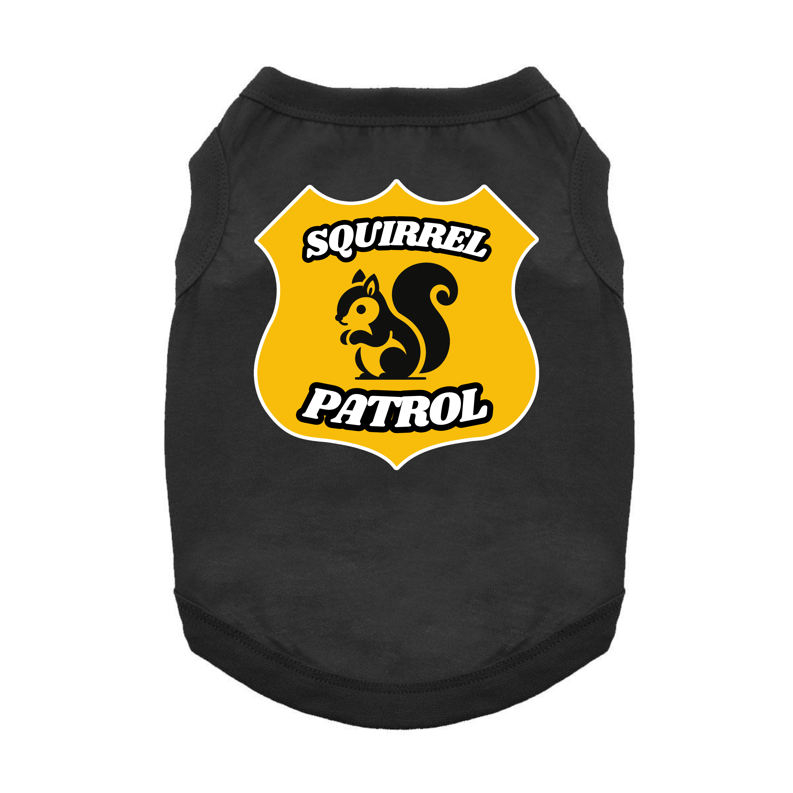 Squirrel_Patrol_Black_Dog_Shirt