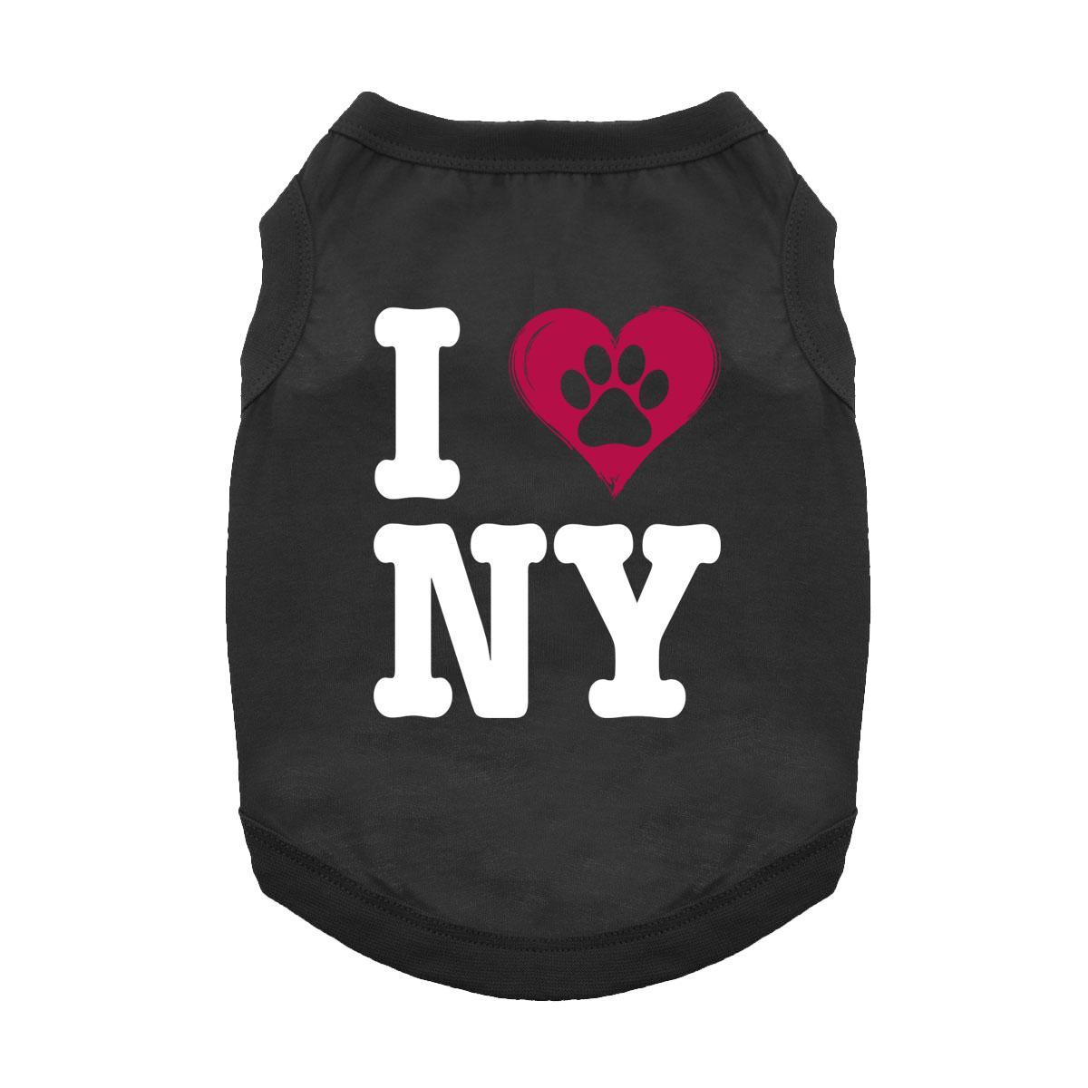 i-love-new-york-Jet-Black-dog-Shirt